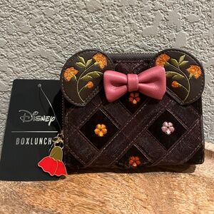 Loungefly Disney Minnie Mouse Velvet Floral Wallet
